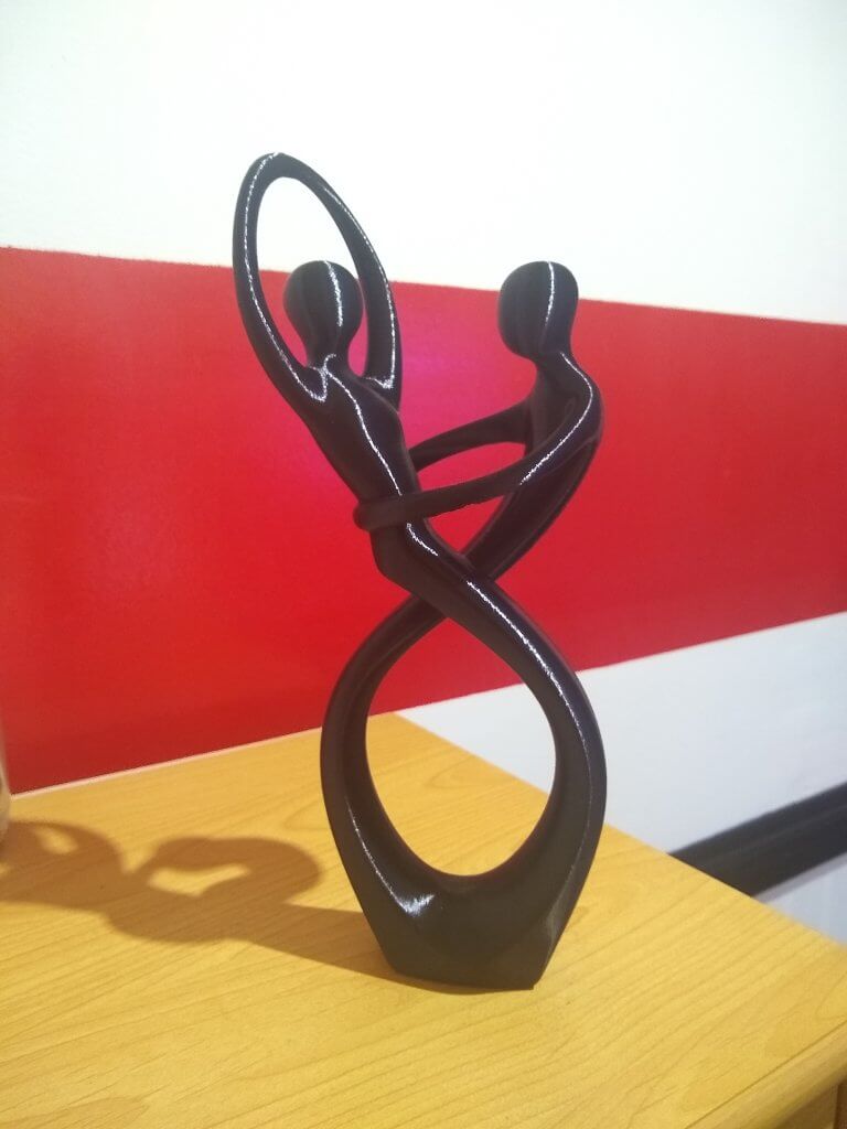 Figurine d'un couple de danseur noir