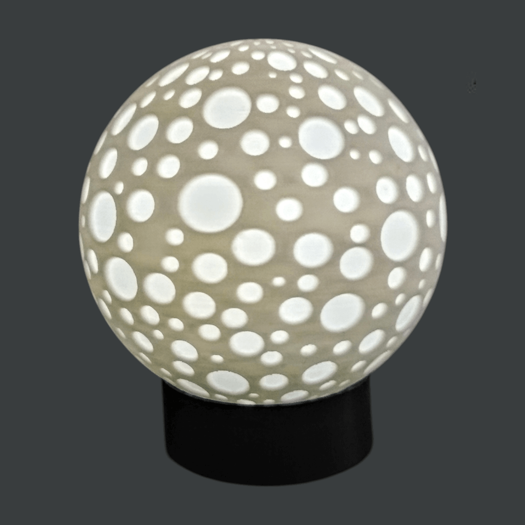 Lampe Sphère lithophanie Bulle