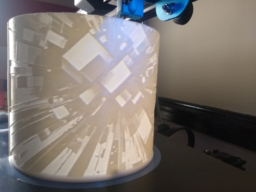 Réalisation d'un abat jour lithophanie géométrie