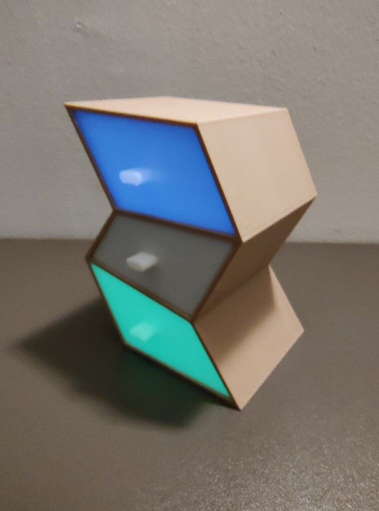 Boîte à bijoux zig-zag phosphorescente