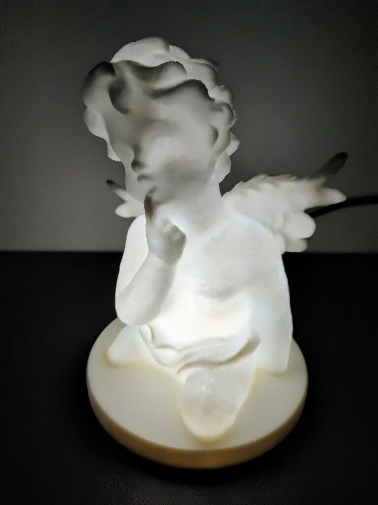 Lampe statuette d'un Ange